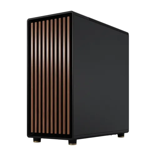 Case Fractal Design North Charcoal Black FD-C-NOR1C-01 – Mid Tower | Mặt Trước Gỗ Óc Chó | Airflow Tối Ưu